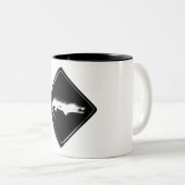 Tasse 2 Couleurs SYMBOLE Crocodile DE COCO BOUE (Devant droit)