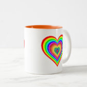 Tasse 2 Couleurs Symbole d'amour arc-en-ciel Saint-Valentin-25543 (Devant droit)