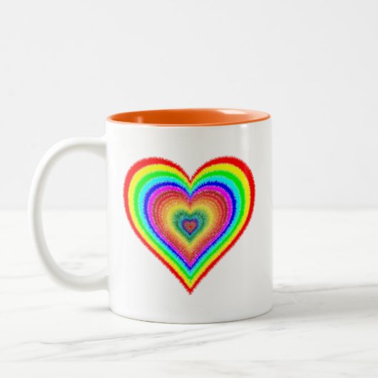 Tasse 2 Couleurs Symbole d'amour arc-en-ciel Saint-Valentin-25543 (Gauche)