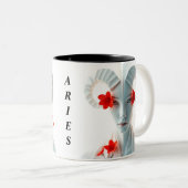 Tasse 2 Couleurs SYMBOLE D'Aries (Devant droit)