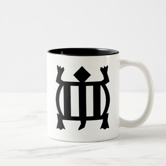 Tasse 2 Couleurs Symbole de Denkyem | pour l'adaptabilité et (Droit)