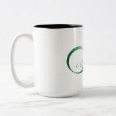 Tasse 2 Couleurs Symbole de l'infini avec plume de paon (Gauche)