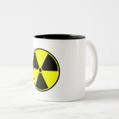 Tasse 2 Couleurs Symbole de matériel radioactif (Devant droit)