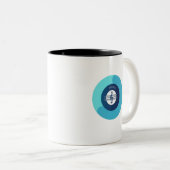 Tasse 2 Couleurs Symbole de musique solfège (Devant droit)