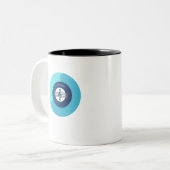 Tasse 2 Couleurs Symbole de musique solfège (Devant gauche)