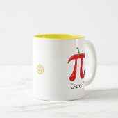 Tasse 2 Couleurs Symbole Fantaisie Math Cherry Pi (Devant droit)