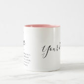 Tasse 2 Couleurs Symbole Leo Zodiac personnalisé Nom et traits (Centre)