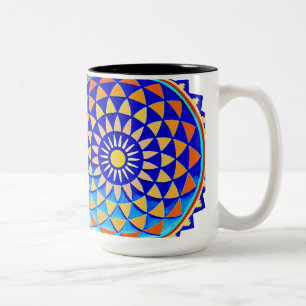 Tasse 2 Couleurs Symbole Mandala de la Perfection