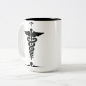 Tasse 2 Couleurs Symbole Médicale (Devant gauche)