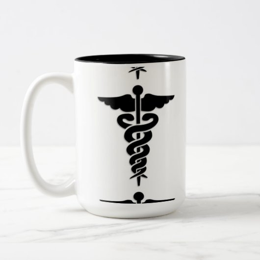 Tasse 2 Couleurs Symbole Médicale (Gauche)