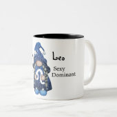 Tasse 2 Couleurs SYMBOLE Zodiaque Cute Leo Gnome (Devant droit)