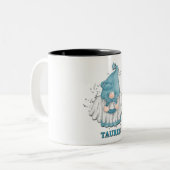 Tasse 2 Couleurs SYMBOLE Zodiaque Cute Taurus Gnome (Devant gauche)