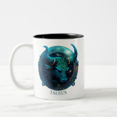 Tasse 2 Couleurs Symbole zodiaque de l'Imaginaire Taurus céleste (Gauche)