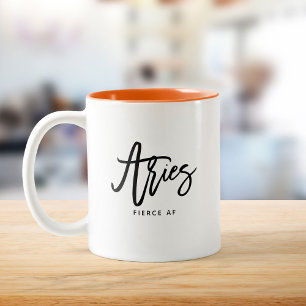 Tasse 2 Couleurs Symbole Zodiaque moderne Aries Horoscope
