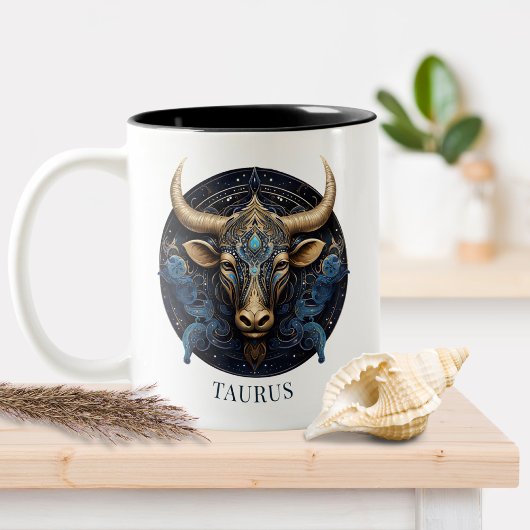 Tasse 2 Couleurs Symbole zodiaque Taurus Imaginaire céleste