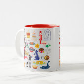 Tasse 2 Couleurs Symboles britanniques (Devant gauche)