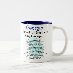 Tasse 2 Couleurs Symboles et carte de la Géorgie