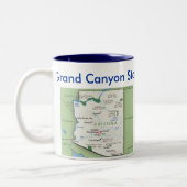 Tasse 2 Couleurs Symboles et carte de l'Arizona (Gauche)