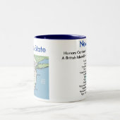Tasse 2 Couleurs Symboles et carte de New Jersey (Centre)