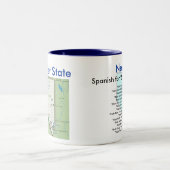 Tasse 2 Couleurs Symboles et carte du Nevada (Centre)