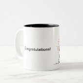 Tasse 2 Couleurs symbolisant la puissance des mots (Devant gauche)