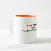 Tasse 2 Couleurs Syndrome de Prader-Willi (Devant gauche)