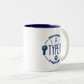 Tasse 2 Couleurs T1 Plus fort ensemble (Devant droit)