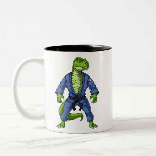 Tasse 2 Couleurs T-Rex Dinosaur Jiu-Jitsu (Gauche)