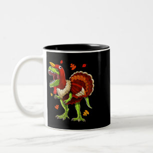 Tasse 2 Couleurs T Rex Dinosaur Thanksgiving S Turkey Thanksgiving