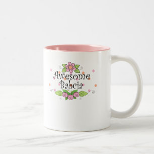 Tasse 2 Couleurs T-shirt Awesome Babcia
