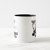 Tasse 2 Couleurs T-shirt carlins NON DROGUES (Centre)