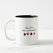 Tasse 2 Couleurs T-shirt de Bluffy Mcliarpants (Gauche)