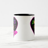 Tasse 2 Couleurs T-shirt fille de Dada, Mug, Bouton, Aimant, Plus (Centre)