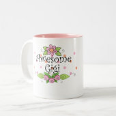 Tasse 2 Couleurs T-shirt impressionnant de Gigi (Devant gauche)