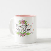 Tasse 2 Couleurs T-shirt impressionnant de MeeMaw (Devant gauche)