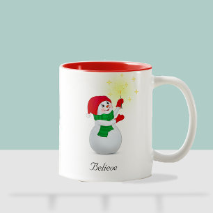 Tasse 2 Couleurs T-shirt Snowman