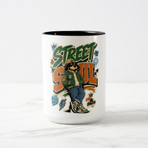 Tasse 2 Couleurs T-Shirt Street Soul de mode urbaine