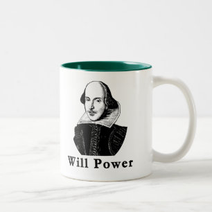 Tasse 2 Couleurs T-shirts de PUISSANCE de VOLONTÉ de William