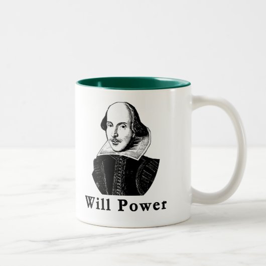 Tasse 2 Couleurs T-shirts de PUISSANCE de VOLONTÉ de William (Droit)