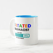 Tasse 2 Couleurs T-shirts drôle de chargement de pharmacien (Devant gauche)