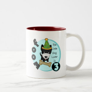 Tasse 2 Couleurs T-shirts et cadeaux Amoureux de les chiens 3e anni
