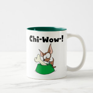 Tasse 2 Couleurs T-shirts et cadeaux Chihuhua Chi-Wow