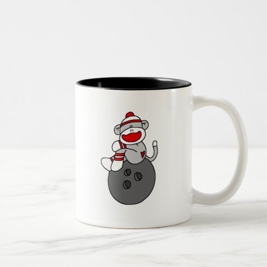 Tasse 2 Couleurs T-shirts et cadeaux de bowling de singe de (Droit)