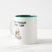 Tasse 2 Couleurs T-shirts et cadeaux de chef de pâtisserie de (Devant gauche)
