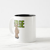 Tasse 2 Couleurs T-shirts et cadeaux de cheval (Devant gauche)