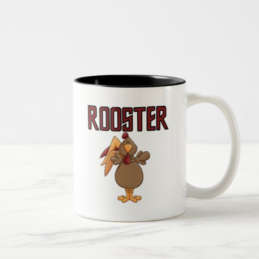 Tasse 2 Couleurs T-shirts et cadeaux de coq (Droit)