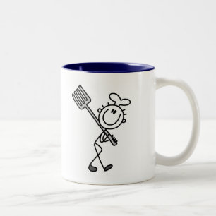 Tasse 2 Couleurs T-shirts et cadeaux de cuisinier bonhomme allumett