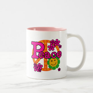 Tasse 2 Couleurs T-shirts et cadeaux de paix du style 60s