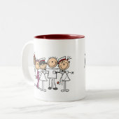 Tasse 2 Couleurs T-shirts et cadeaux de semaine d'infirmières (Devant gauche)