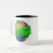 Tasse 2 Couleurs T-shirts et cadeaux d'Earthday (Devant gauche)